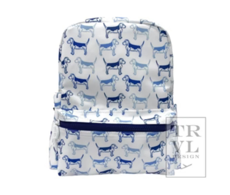 Mini Backpack | Blue Puppy Love