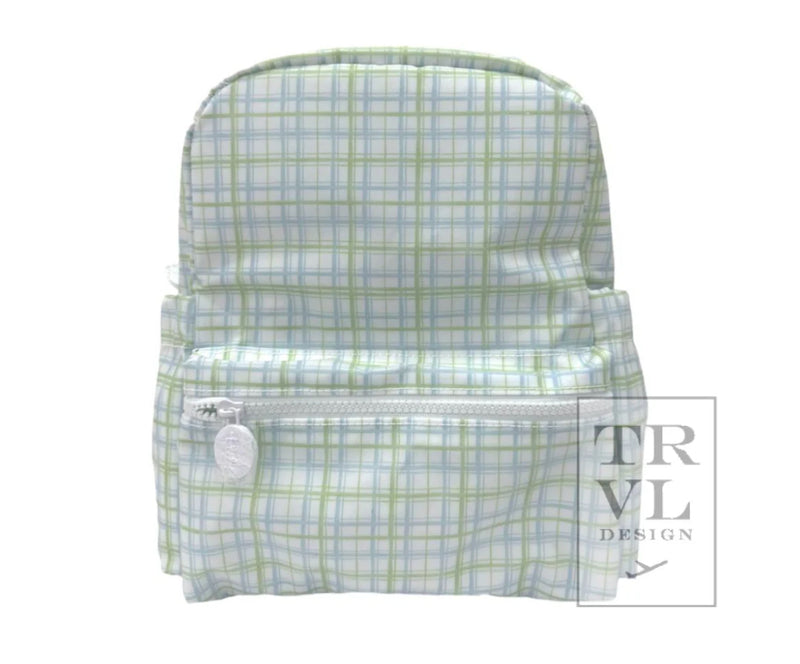 Mini Backpack | Green Plaid