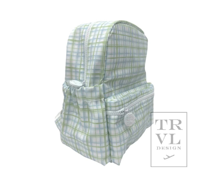 Mini Backpack | Green Plaid