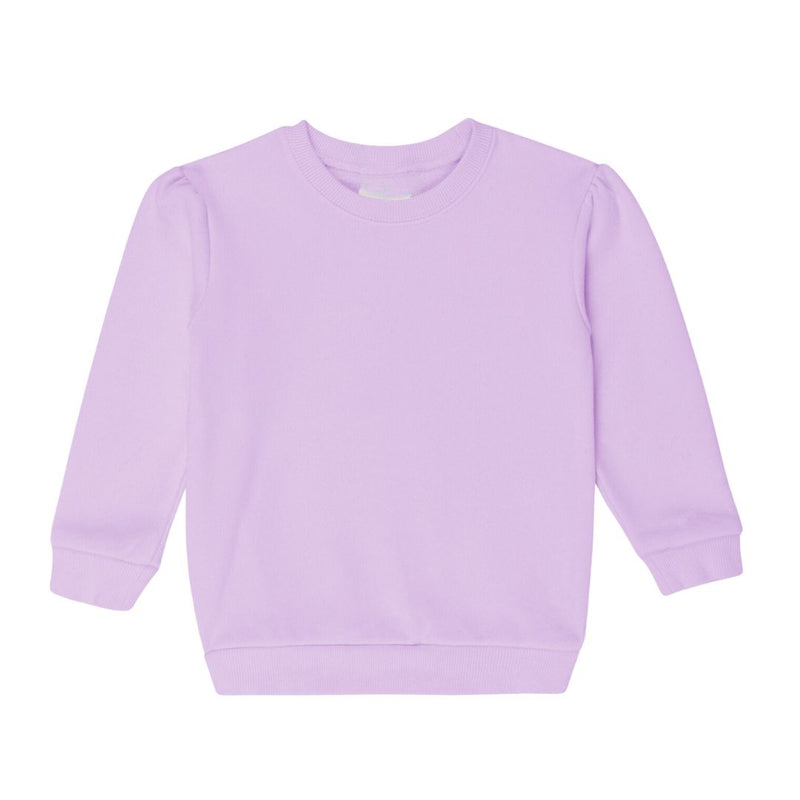 Puff Sleeved Sweatshirt | Lilac