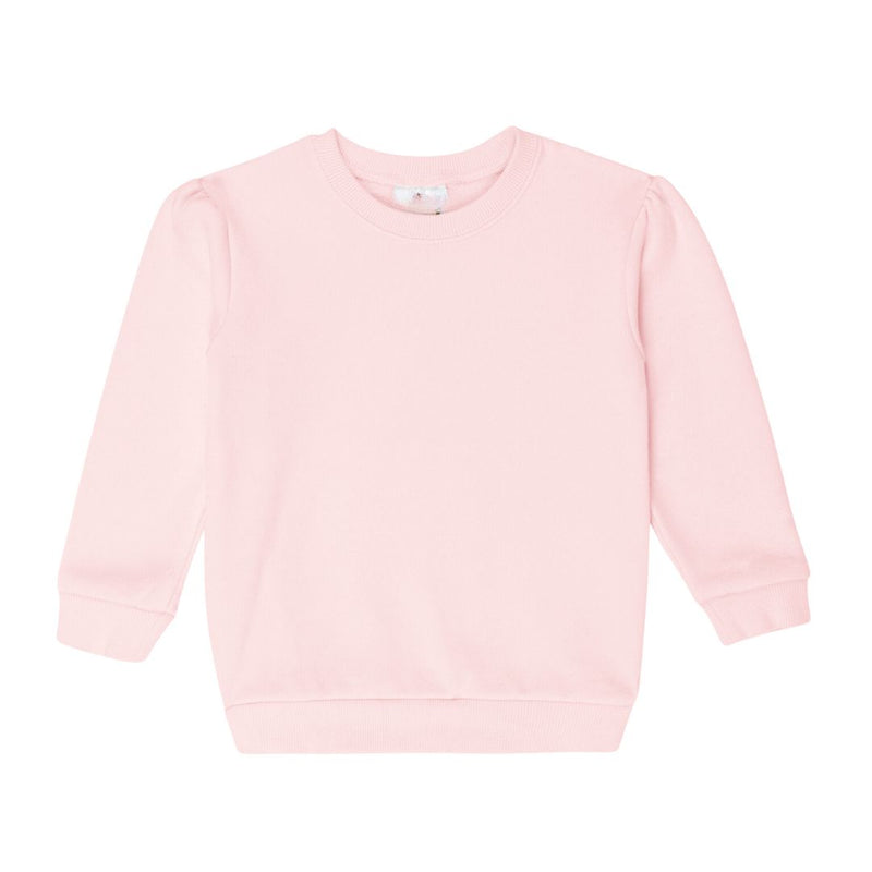 Puff Sleeved Sweatshirt | Light Pink