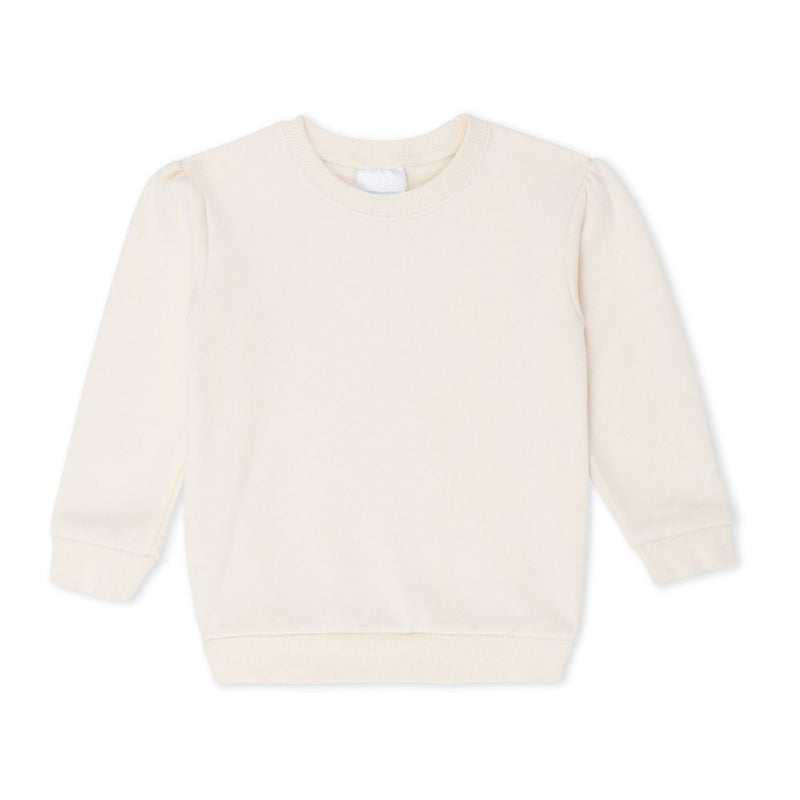 Puff Sleeved Sweatshirt | Cream