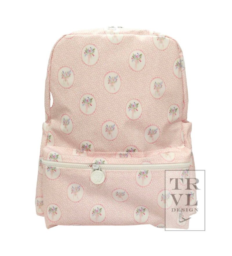 Backpacker | Pink Floral Medallion