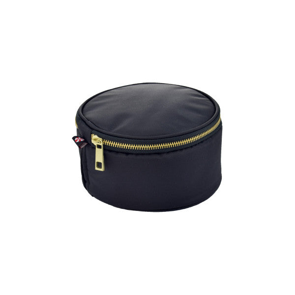 Button Bag | Black Nylon Brass