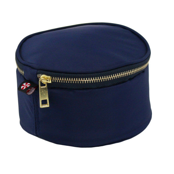 Button Bag | Navy Nylon Brass