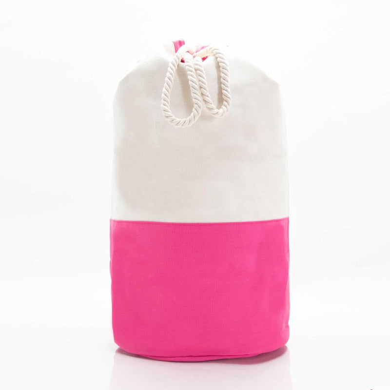Canvas Laundry Duffel | Pink