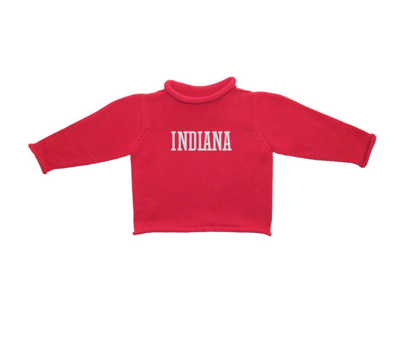 Red Indiana Varsity Sweater